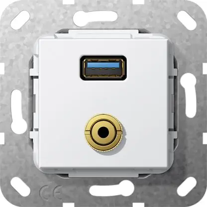 Superprijs Gira - non design - 568703 - AANSL USB3/MJ K ZWG COMM