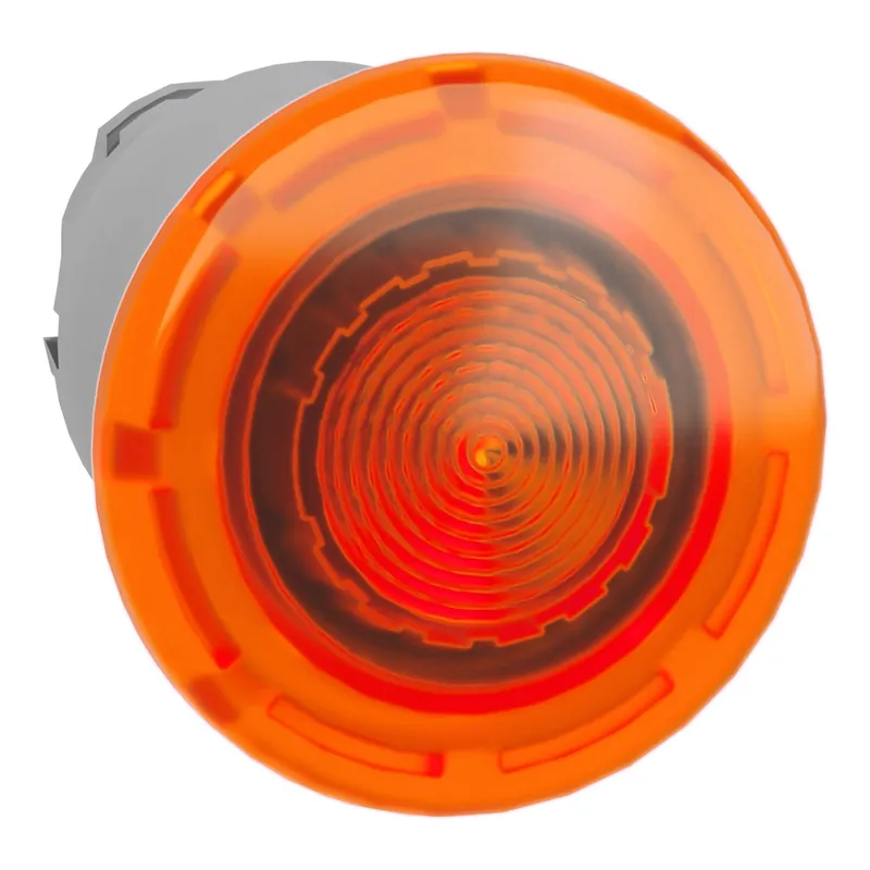 Uitverkoop KOP VERLICHTE DRUKKNOP Ø 40 Ø22MM - GEEL-SCHNEIDER