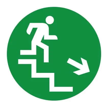 Favoriet Performance in Lighting DROP 28 PICTOGRAM TRAP BENEDEN RECHTS-B/D