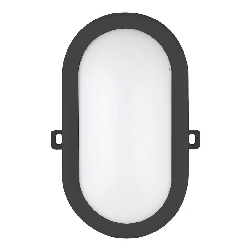 Direct Beschikbaar Bailey LED Bulkhead Basic 12W 910lm 3000K Ovaal Zwart