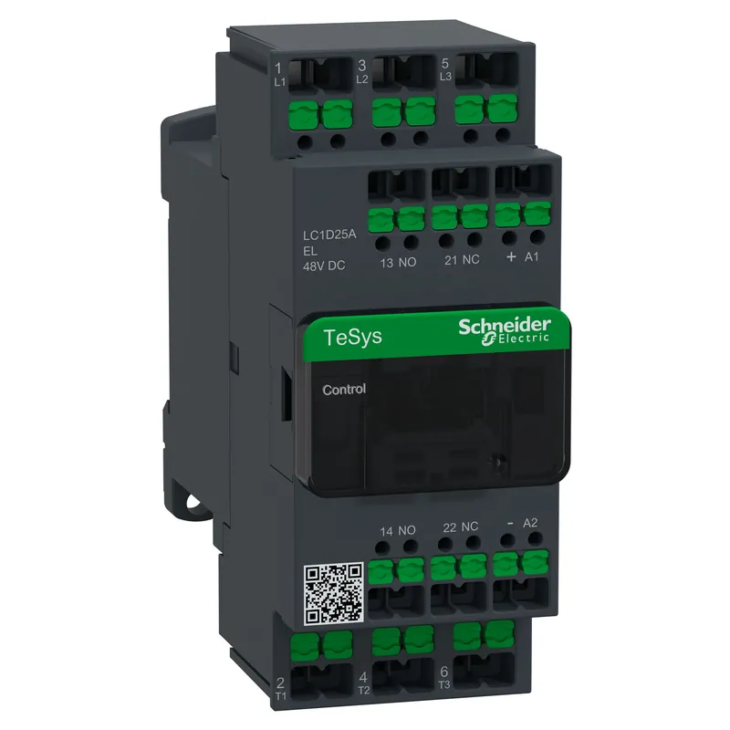 CONTACTOR DECA 25A 440V 3P AC3 SPOEL 48V DC LAAG-SCHNEIDER Shop Nu