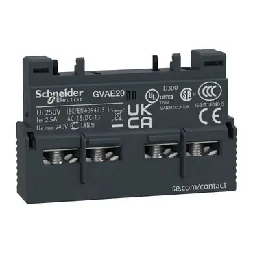 Nieuw HULPCONTACT GVAE2 2S VOORZIJDE-SCHNEIDER