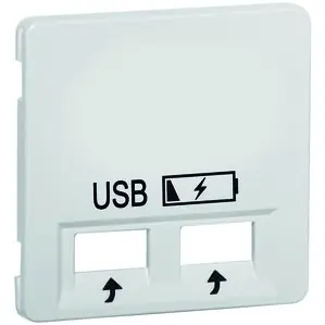 Weekendaanbieding PEHA centraalplaat USB charger,levend-wit