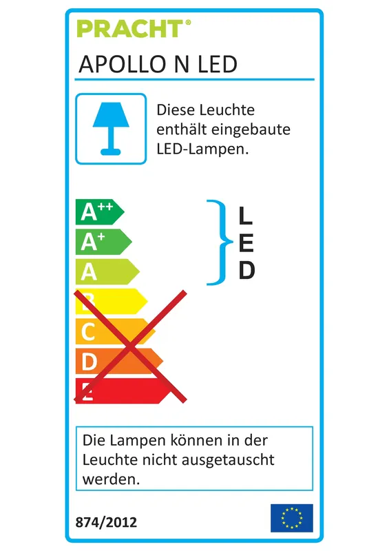 PRACHT DP-LED 1,5m 1x32W 75° TW5x2,5 Garantie Inbegrepen