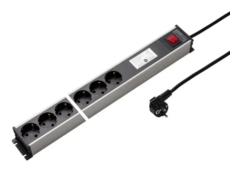 Exclusieve Aanbieding Martin Kaiser - stopcontact strip - lichtgrijs zwart - MK VERLICHTING VERLICHTING TAFCDS 6V RANDAARDE 3M OSB/FILZW - tafelcontadoos