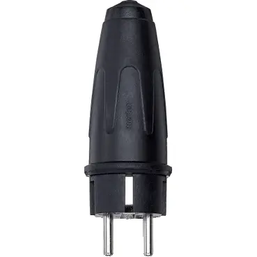 Weekendaanbieding Merten by Schneider Electric - connection systems Geaarde stekker - CONTST VOLRUBBER 2P RANDAARDE -