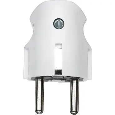 Merten by Schneider Electric - connection systems Geaarde stekker - CONTACTSTOP WIT - randaarde Nieuw