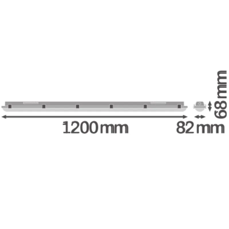 LEDVANCE DAMP PROOF DALI 1200 32W 840 IP65 GY Betaalbaar