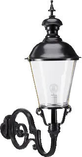 Authentiek KS Verlichting - amstel - Buitenlamp Wand - ARMATUUR XL ZWART - smart Led