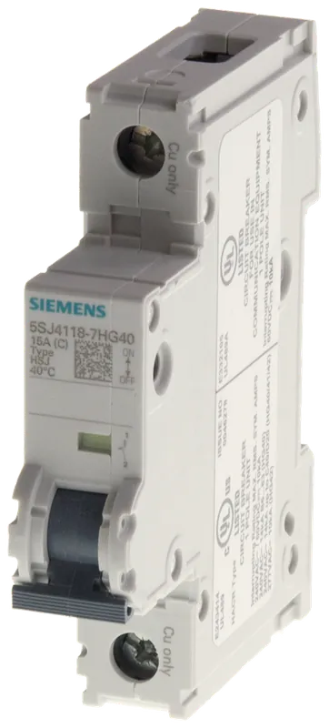 Siemens AG Miniature circuit breaker 240 V 10 kA, 1-pole, C, 63 A, D=70 mm acc. t Koop Online