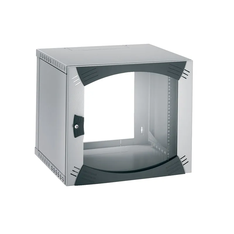 WANDKAST 6HE VAST RAAM 19 RUITDEUR 400MM RAL7035-SCHNEIDER Nieuwe Collectie