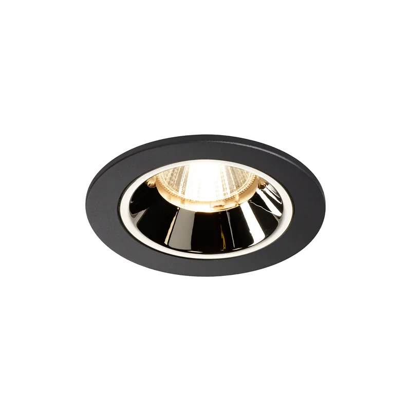 SLV - numinos - NUMINOS® DL S b/c 2700K 55° - ZW/CHROOM 55GR - Led inbouwspot Fabrieksprijs
