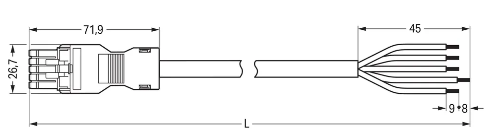 Nieuw Model Wago - series 891 - 8995/106 502 - PTCHKBGEB 8918995/106502 - GST- adereind aansluitsnoer