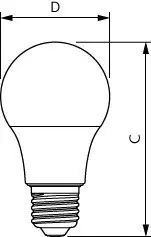 PHILIPS CorePro LEDbulb ND 4.9-40W A60 E27 827 Modern