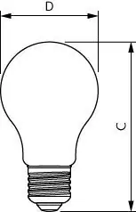 PHILIPS MAS LEDBulbND4-60W E27 830 A60 CL G UE Groothandel