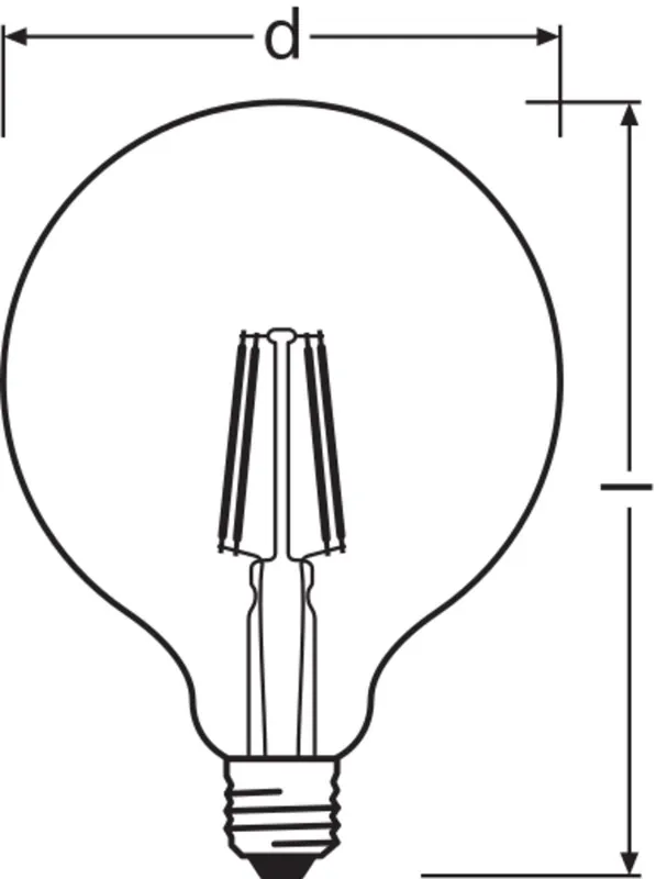 OSRAM LED SUPERSTAR PLUS CLASSIC GLOBE FILAMENT 11W 927 Clear E27 Superprijs