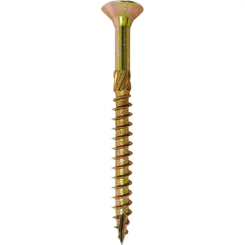 Direct Beschikbaar Spectre universele schroeven platkop deeldraad geel 6x70mm PZ2