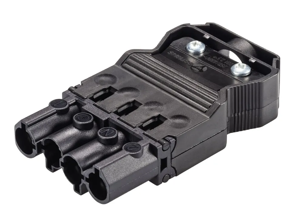 Nieuw Wieland GST18I4 KABELSTEKER MALE ZWART SCHROEF