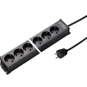 Premium Martin Kaiser - stopcontact strip - zwart - MK VERLICHTING VERLICHTING TAFCONTDS 45" 6V RANDAARDE - tafelcontadoos
