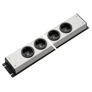 Populair Martin Kaiser - stopcontact strip - lichtgrijs zwart - MK VERLICHTING VERLICHTING CONTDS 6V RANDAARDE STKB I/O GR-ZW - tafelcontadoos