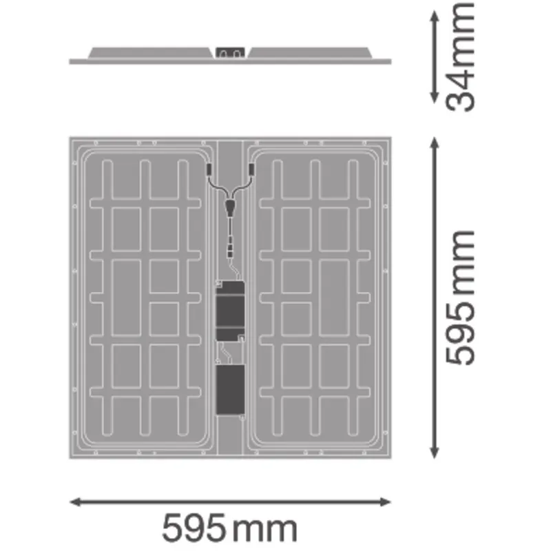 Finale Uitverkoop LEDVANCE PANEL PROTECT 600 PS 36W 830 PS