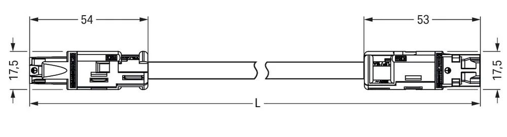 In De Mode Wago - series 774 - 9993/007 202 - 774-9993/007-202 - GST schuko aansluitsnoer