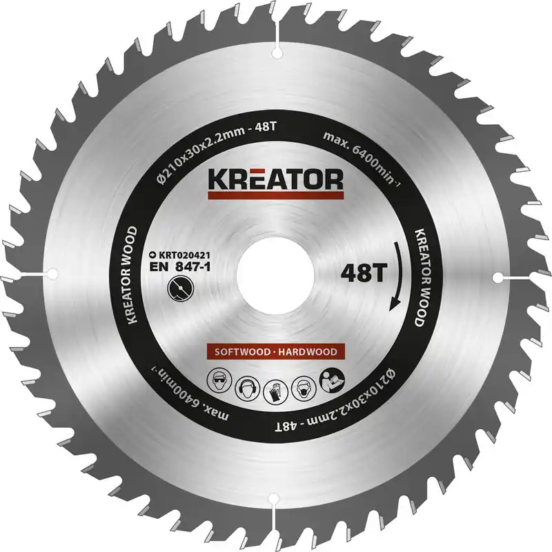 Gratis Verzending HM cirkelzaagblad hout 210mm 48T