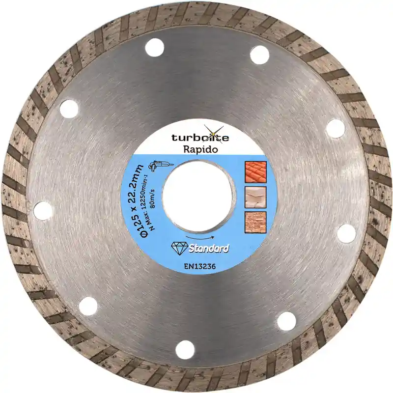 Turbolite Rapido diamantschijf universeel 125x22,2mm Rechtstreeks Van De Fabrikant