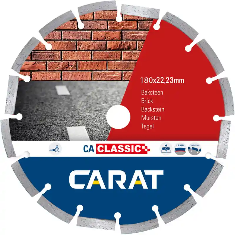 Carat diamantzaag baksteen ca classic Ø230x22,23mm Populair