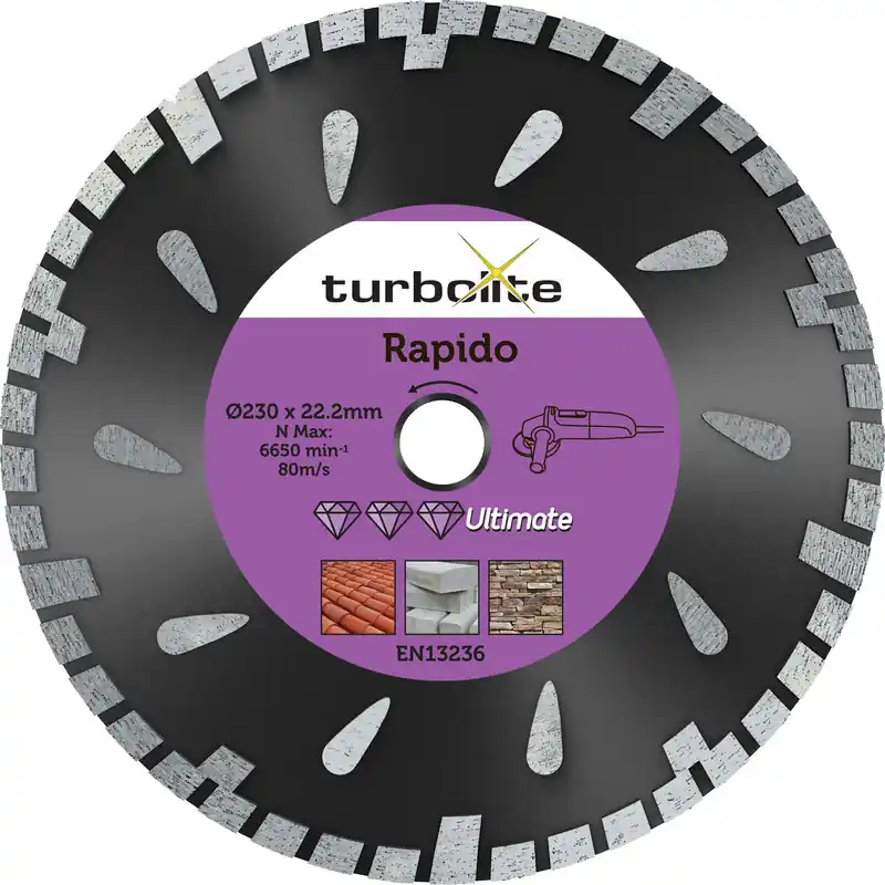 Must-Have Turbolite Ultimate Rapido diamantschijf universeel 230x22,2mm
