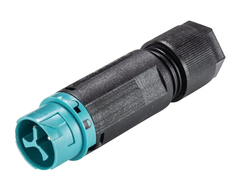Populair Wieland RST16I3 MALE CONNECTOR+TREKONTLASTING 5,0-9,5MM² SCHROEF TURQUOISE