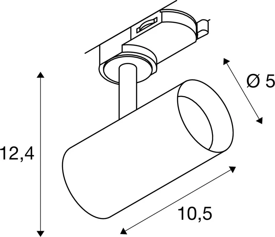SLV - noblo - 3~ NOBLO® SPOT FASchuchNEIDER ELECTRIDEAL STANDARDUXC zwart 2000 3000 - NOBLO3 ROND 2/3K 8,4W D2W Z - Led opbouw Aanbieding