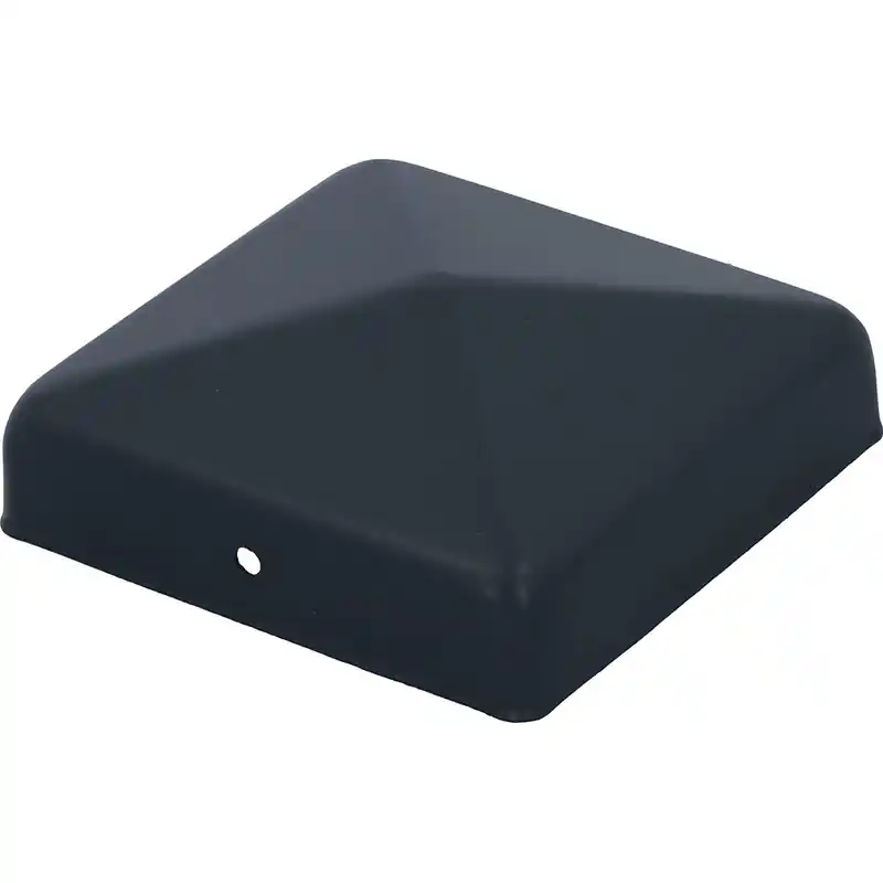 Paalkap 71x71mm zwart punt Populair