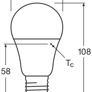 Tijdelijk Beschikbaar LEDVANCE LED CLASSIC LAMPS FOR FACILITIES S 7W 827 Frosted E27