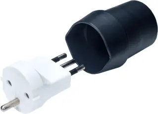 Weekendaanbieding Martin Kaiser MK fix-adapter geaard van NL/BE naar IT kalkwit