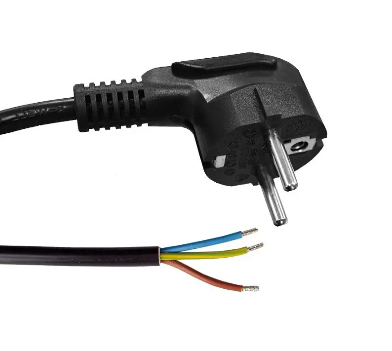 Garantie Inbegrepen RATIO ELECTRIC - power cord - 1112 - RATI SCHUKO H05VV-F 3G ZWART 2M - aansluitsnoer