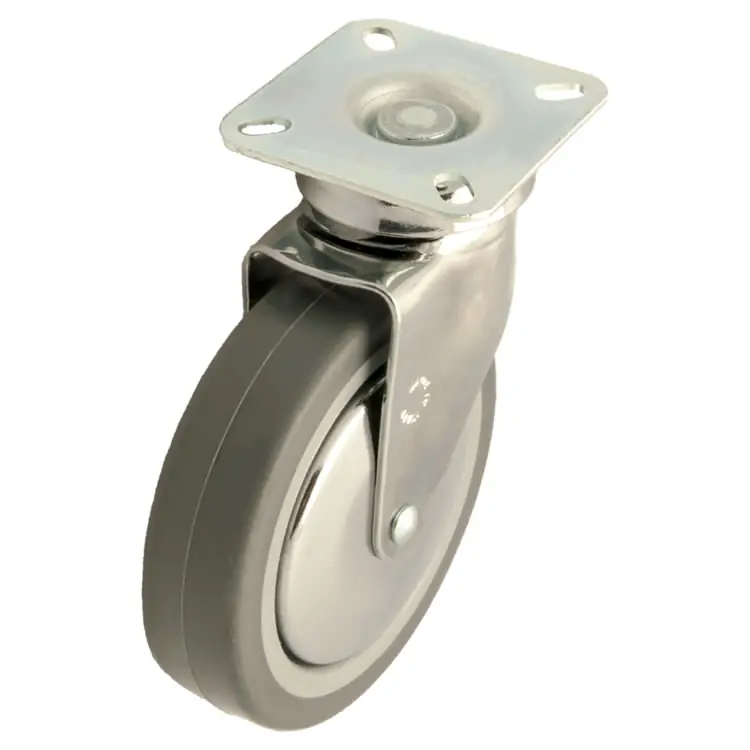 28-4125 Zwenkwiel rubber 125mm (G-P6/GRU-PL-CH) Op = Op