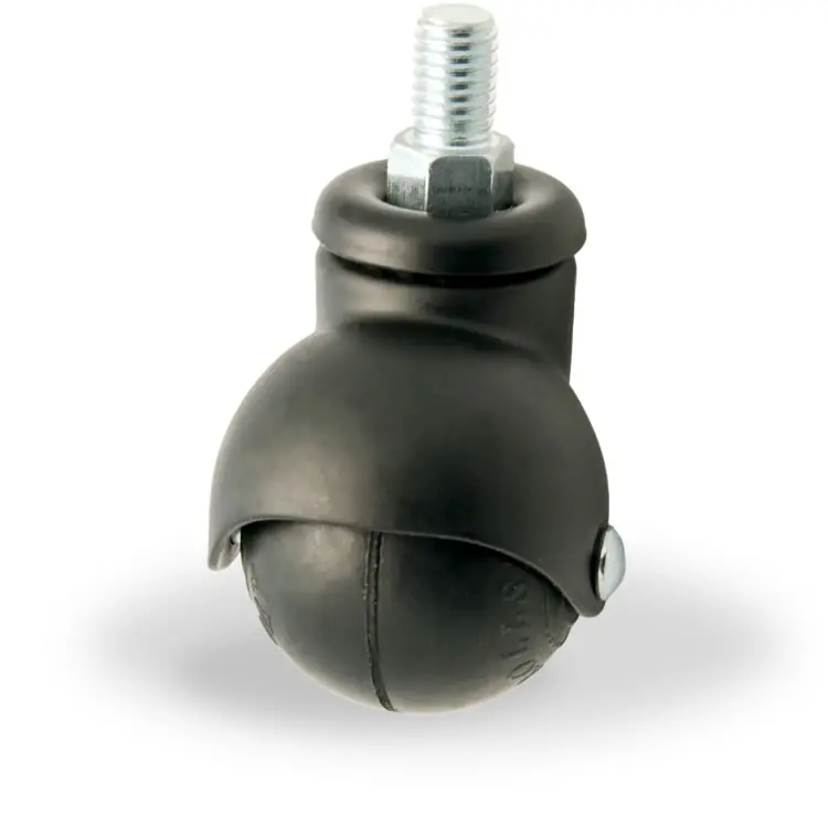 Ambachtelijk 33-6112 Zwenkwiel rubber 40mm (G-ZW/RU-DR/M8X15)