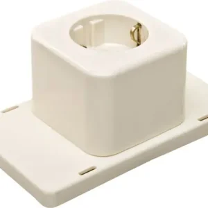 ABB Installatiedozen en -kasten Deksel 3611 met enkele WCD, crème gerecycled kunststof Flitsaanbieding