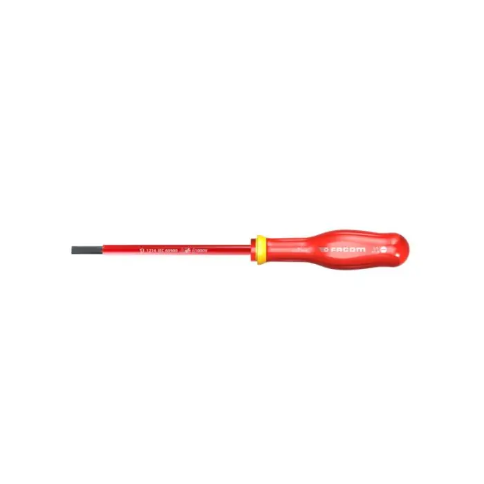 Snelle Levering Facom VDE-Schroevendraaier tot 1000 Volt geïsoleerd Protwist sleufschroeven AT5.5X150VE - 5.5x150 mm