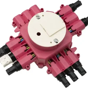 ABB Installatiedozen en -kasten Centraaldoos stekerbaar, WAGO RD, 1 x in , 6x uit , geschakeld lichtpu Budget