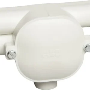 Premium ABB Installatiedozen en -kasten T-doos dubbel links 4x16 mm met deksel gerecycled kunststof