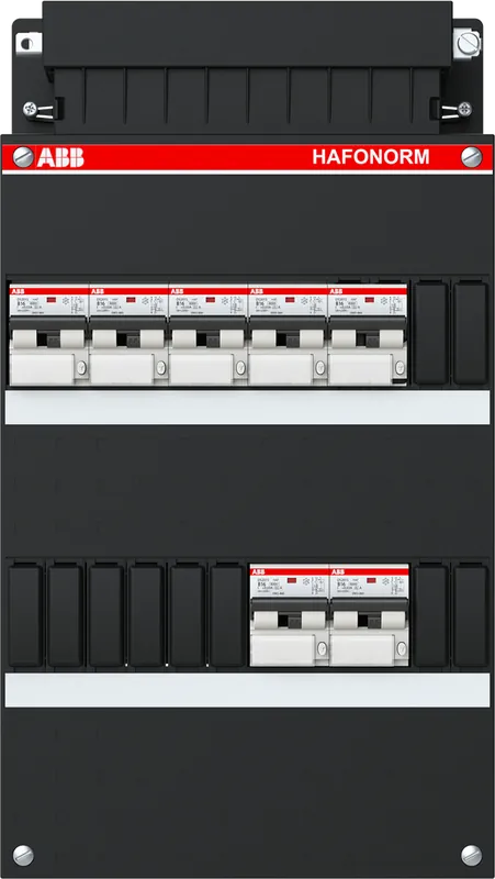 ABB Installatiedozen en -kasten 7x 16A/30mA, 3-f Installatiekast Bestseller
