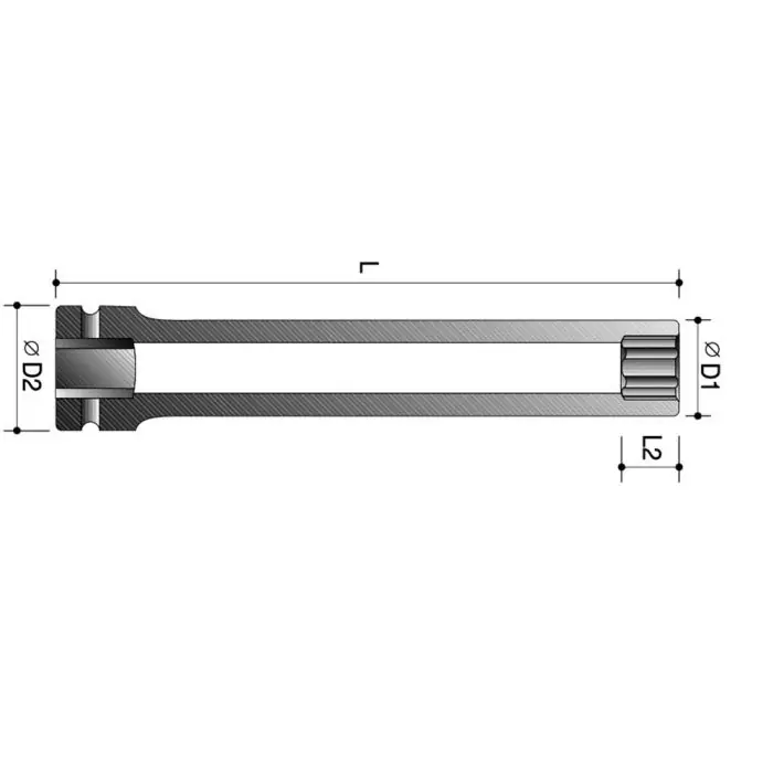 Merkproduct Action Slagdop DO60725021 - 1/2" x 21 L=150