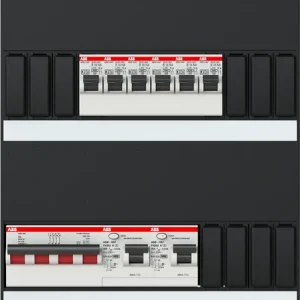 ABB Installatiedozen en -kasten 6x achter 2x 30mA + HS, 3-fasen Finale Uitverkoop