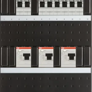 ABB Installatiedozen en -kasten 8x achter 3x 30mA + HS + OV4, 3-f Installatiekast Meest Verkocht