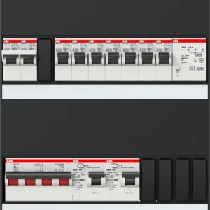 Topkwaliteit ABB Installatiedozen en -kasten 7x achter 2x 30mA + F + T + HS, 3-fasen
