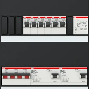 ABB Installatiedozen en -kasten 6x achter 2x 30mA + T + HS, 3-f Installatiekast Superprijs