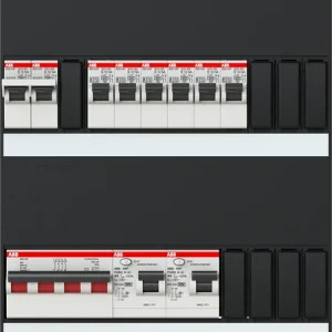 ABB Installatiedozen en -kasten 6x achter 2x 30mA + F + HS, 3-fasen Express Levering