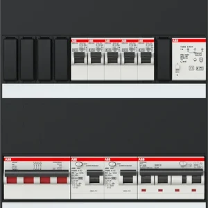 ABB Installatiedozen en -kasten 5x achter 2x 30mA + T + HS, + C, 3-fasen Lage Kosten